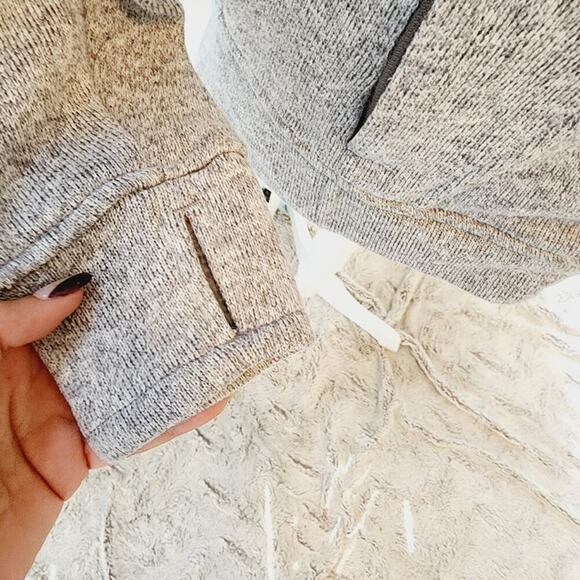 AVALANCHE GRAY ZIP JACKET WITH ZIP POCKETS AND THUMB HOLE SLEEVES SIZE SMALL - Picture 5 of 8